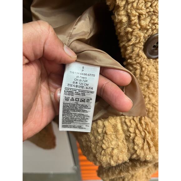 Gap Kids - Long Sherpa Teddy  Coat / S / NWOT - Picture 5 of 6